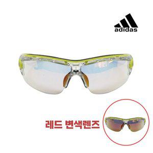 [아디다스] A167-6076 이블아이 하프림 클리어 그린 레드 변색 렌즈 스포츠선글라스 고글L사이즈