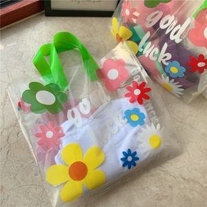 노리스 50p 비닐백 손잡이 투명 쇼핑백 선물 포장 봉투 비닐 가방