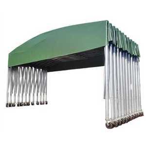 자바라 천막 텐트 8m 대형 지붕 이동식 행사 축제