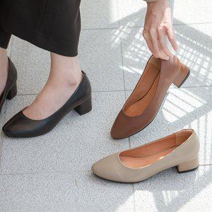 [소보제화]머룬즈 소가죽 베이직 펌프스 3cm 6cm