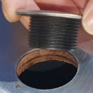 직수타공마개 싱크대홀커버 원형스탠캡 정수기노즐구멍뚜껑 스테인레스 이너홀25MM