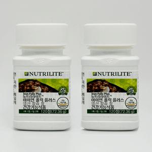 암웨이 아이언 폴릭 플러스 X2개 뉴트리라이트 엽산 칼슘