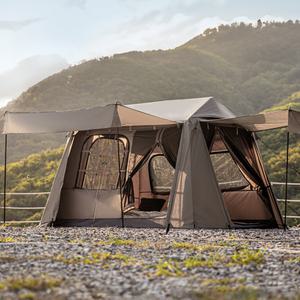 로티캠프 힐하우스 원터치 텐트 브리즈 그늘막 3~4인 탄