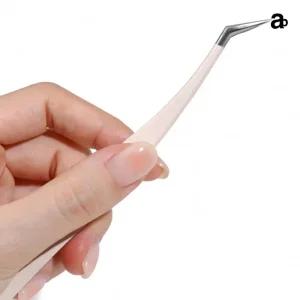 휴대용 속눈썹 트위저 눈썹 붙이는 도구 집게 쪽집게