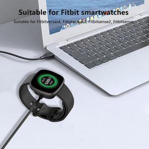 스마트 워치 충전기, Fitbit Versa 3 4 USB Sense 2 교체 케이블 어댑터