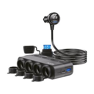 넥스트유 시우난 차량용 멀티 시거잭 4구 소켓 자동차 고속 충전기 1418CHG