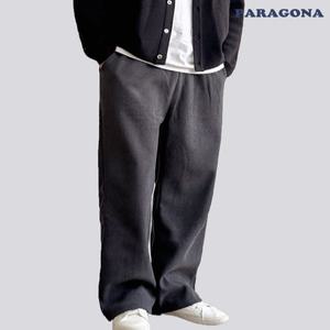 [파라고나] 공용 코듀로이 기모 와이드 밴딩 팬츠