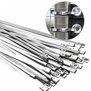 스탠 쇠 스틸 전선 전기선 전기줄 줄 케이블 스테인리스 선정리기 대형 정리 고정 타이 300x4.6mm 100개