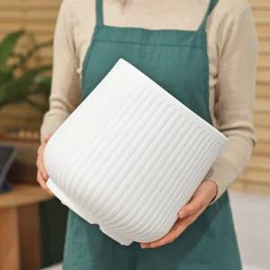 세로줄 아델팟 플라스틱 화분 받침세트 플라스틱 인테리어 대형화분