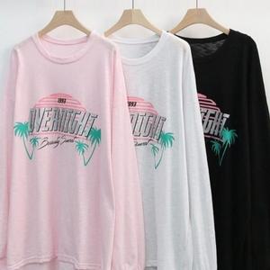 맨투맨 슬라브 여성큰옷 빅사이즈미시옷 의류 야자수