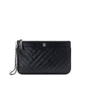 [루이까또즈] 엘퀼팅 클러치 미듐 HT1QT03BL