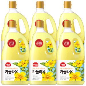 사조 해표 카놀라유 1.5L x 6개 / 식용유 유지류 오일 기름