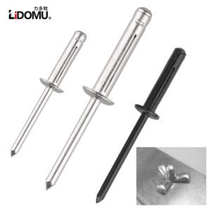 리베트 500 개 대형 플랜지 블라인드 리벳 블랙 알루미늄 자동