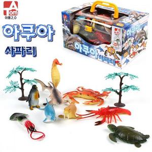 신상 아쿠아 사파리 9종 세트 바다동물 교육용 카드 크리스마스 선물 어린이날선물 어린이생일 선물