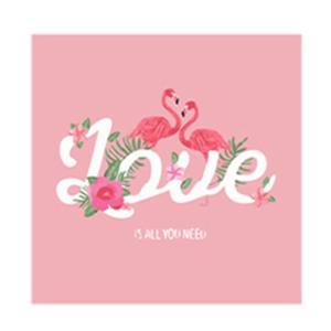 [KGPQX79R_4B]그리기 명화 러브 플라밍고 25x25 DIY그리기