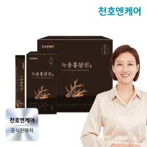[천호엔케어] 녹용홍삼진 60포 1박스 +쇼핑백  / 녹용홍삼스틱