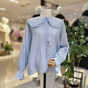 [대구백화점] [파파야]프릴카라넥봄블라우스(PNPRBL004A)