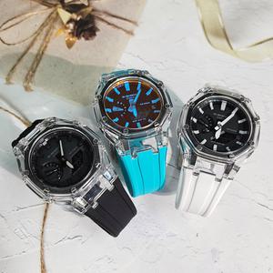 지샥 지얄오크 호환 투명 케이스 스트랩 GA2100 커스텀 밴드