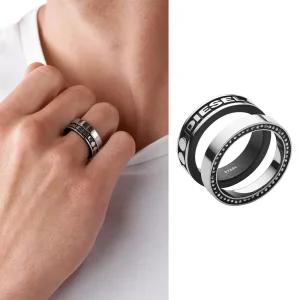 디젤 반지 블랙 더블링 DX1170040 파슬코리아정식