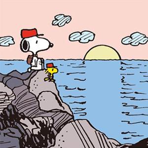 [HYIJN7HY_4B]DIY 페인팅 피너츠 스누피 해돋이 25X25