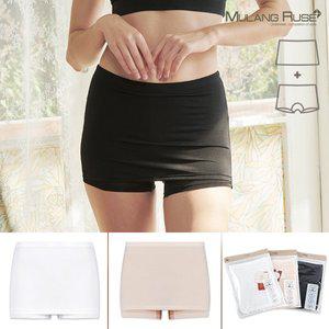 [물랑루즈]Y존방지 인견 치마여드로즈팬티 인견 여성사각속옷 3종세트_P314993138