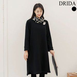 [엄마옷드리다]엄마옷 겨울 호피 터들넥 레오파드 정장 빅사이즈 기모 원피스 고급 50 60대 중.._P33328...