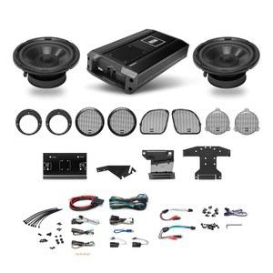 BOSS 오디오 시스템 BHD3F 할리 데이비슨 자전거 프론트 스피커 키트 시스템 u2013 일부 1998년형 일렉트라, 로드 글라이드 및 스트리트 글라이드 모터사이클, 채널 앰프 4개, 6.5인치 풀레인지 300와트 스피커 장착