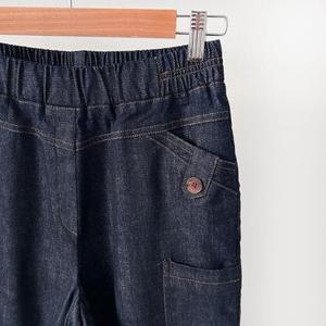 |KSP85CE|맘핏 항아리 고무줄 88 데님팬츠 9부청바지