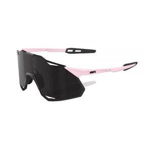 100% 하이퍼크래프트 XS 스포츠 고글 데저트 핑크/블랙 미러 렌즈