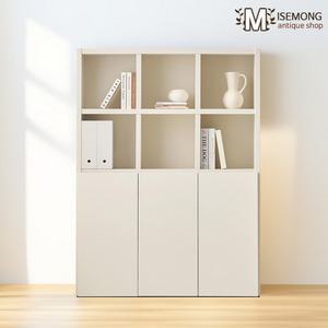 미세몽 클린 도어형 책장 거실 인테리어 대형 사무실 서재 4단 1200 책장