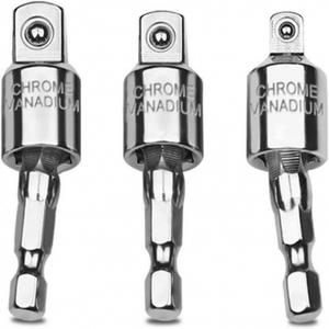 어댑터 산업현장 복스알 소켓 드릴변환 비트 육각 임팩 전동드릴 3종 크롬소재