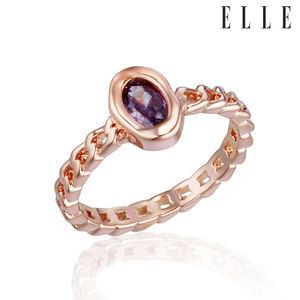 [엘르주얼리] 비비드 파티 오벌큐빅 반지 ELBRWR134