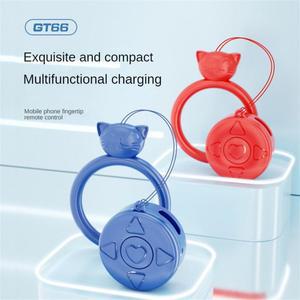 휴대폰 블루투스 페이지 뒤집게 손가락 끝 리모컨 충전식 셀카 카메라 원격 Gt66 미니