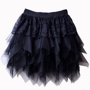 네이비 살사 벨리 스윙 속바지 라인댄스복 댄스복 스커트 다단 언밸런스 미니 의상 줌바