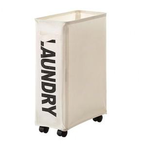 바퀴가 달린 세탁 바구니 간편한 이동 대용량 접이식 디자인 방수 더러운 옷