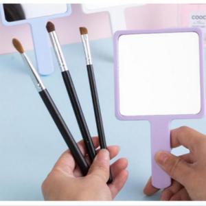 사각 컴팩트 손잡이 미니 미러 휴대용 손거울 화장