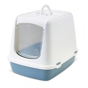 사빅 오스카 후드형 고양이 화장실 (어스블루)