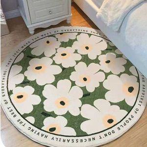 [오너클랜]침실 거실 원형러그 카페트 포인트 극세사 러그