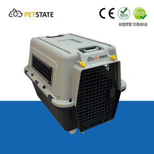 [친절한도그씨]국민켄넬 350 애견 이동장 듀얼락+ 바퀴 +식기+배변판