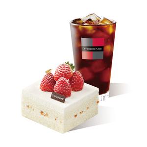 [투썸플레이스] 떠먹는 화이트 스초생 + 아메리카노 R