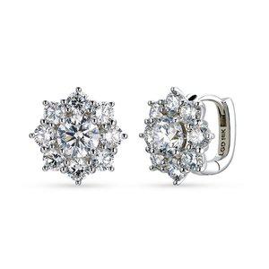 [도로시] 14k 로얄 블룸 랩 다이아몬드 5부_IGI 링귀걸이(약 2.6CT)