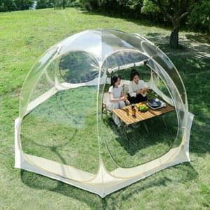 북극랑 투명 텐트 8각360cm PVC 쉘터 돔텐트 원터치