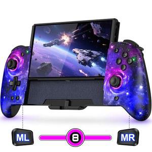 닌텐도 스위치/OLED 액세서리용 스위치 컨트롤러, 홀 효과 조이스틱 스위치 무선 프로 컨트롤러, 조명/매핑이 가능한 핸드헬드 모드용 원피스 스위치 조이패드