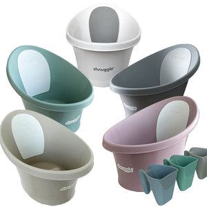 슈너글 NEW컬러 아기욕조 신생아 목욕 배수플러그 샴푸컵 세트