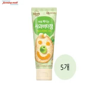 [보금푸드] 복음자리 바로 짜먹는 사과버터잼 100g 5개