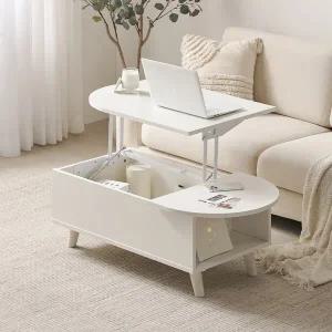 파로마 이즈 데니 1200 타원형 거실 리프트업 소파테이블 IJL298