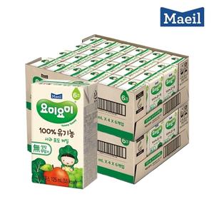 매일 NEW요미요미 유기농주스 사과포도케일 125ml 48팩