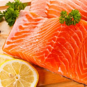 노르웨이 생연어 300g(필렛, 슬라이스) / 해동지 2매 생와사비 3g x 2개 사시미간장 4g x 3개