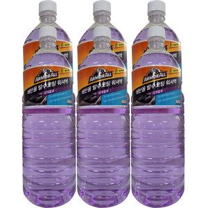 아머올 에탄올 발수 워셔액 1.8L 6개 사계절 발수코팅 워셔액