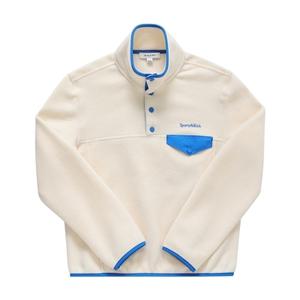 [스포티앤리치] QZ741CR CREAM/OCEAN 공용 맨투맨